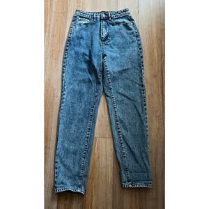 Riot Hi Rise Mom Jeans Acid Wash Vintage Inspired  Riged Denim Size 2